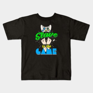 Gamer Slave Gaming Controller Kids T-Shirt